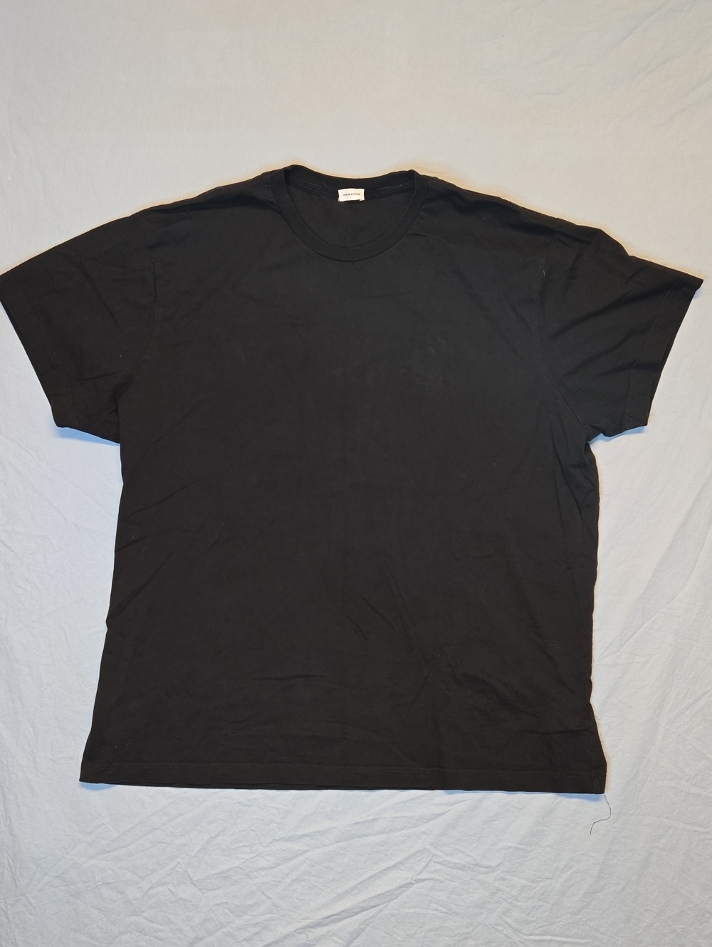 Son Of A Tailor Deep Black Pima Cotton Crewneck T-Shirt